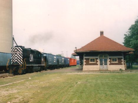 CMGN St. John Depot with train